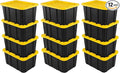 Sterilite 12-Pack Industrial Tote, Plastic Storage Container Bins by Sterilite