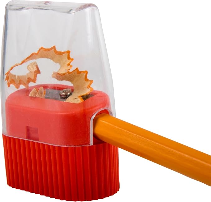 100 Pack Handheld Manual Pencil Sharpeners in Bulk Plastic Pencil Sharpeners - Image 6
