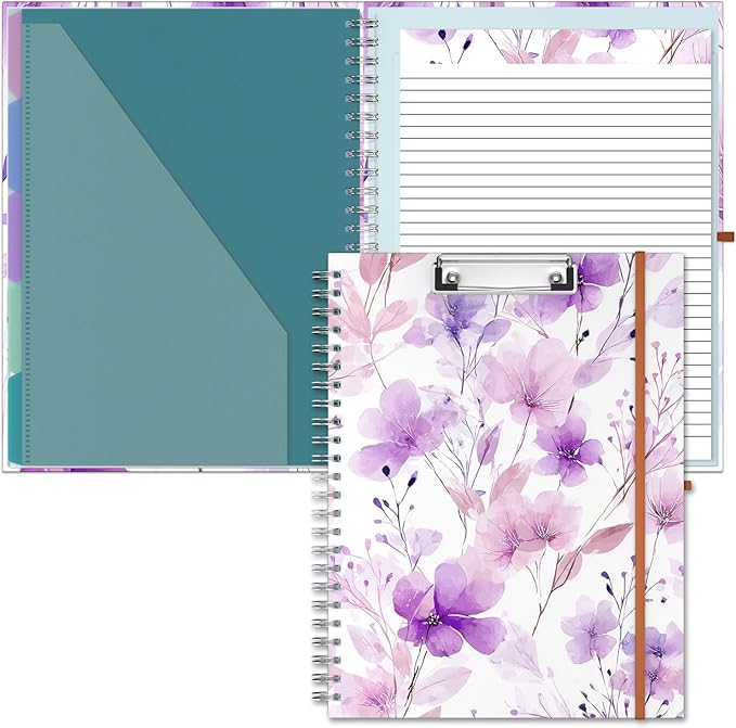 Hongri Clipboard Folio with Refillable Lined Notepad, 8.5 x 11 Folders with by Hongri