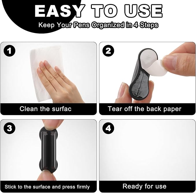 Sherr 48 Pack Adhesive Pencil Holders - Image 4
