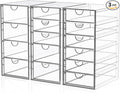 Acrylic 3 Pack Desk Organizers and Accessories, Makeup Organizer Storage by YFXCVSL