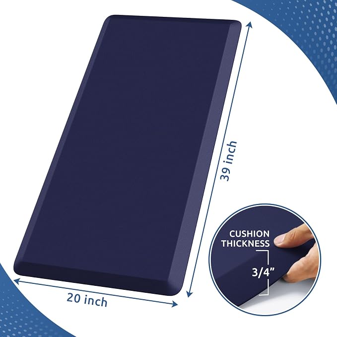 KitchenClouds Kitchen Mat Cushioned Anti Fatigue Rug 24"x70" Water Resistant - Image 2