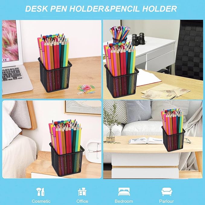 Pen Holder Pencil Holder Metal Pen Holder Cup Pencil Holder - Image 4