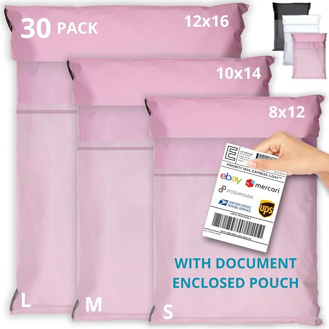 Shipping Bags with Label Pouch by Emballax