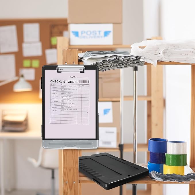 Crtiin 12 Pcs Colored Clipboard - Image 4