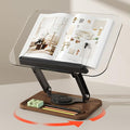 BYMECOST Acrylic Book Stand for Reading, 360°Rotating Book Holder by BYMECOST