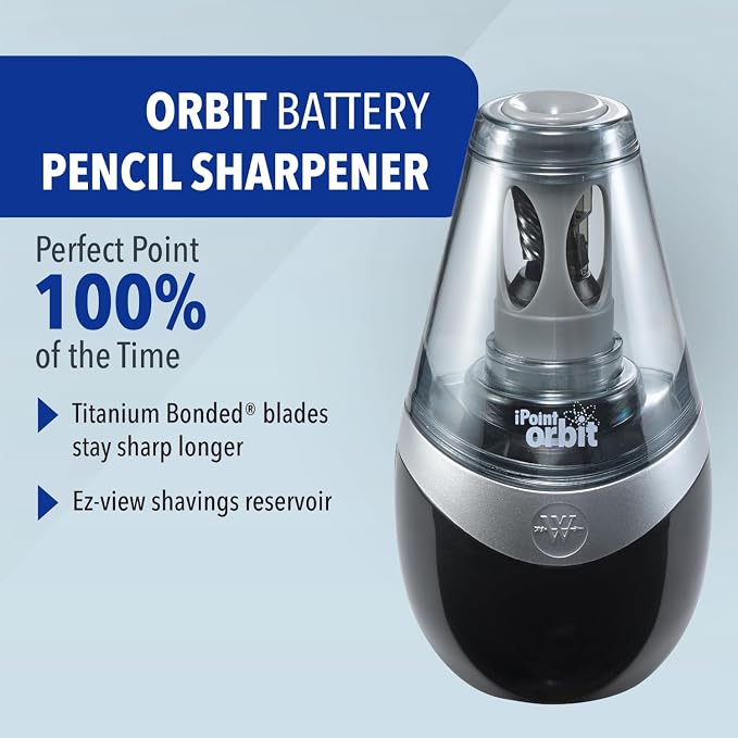 Westcott 16244 iPoint Orbit Battery-Powered Pencil Sharpener - Image 2