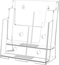FUCDTEFC Acrylic Brochure Holder 8.5x11 & 4 x9 Inches, Pamphlet Flyer Holder by FUCDTEFC