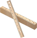 AmazingSpark 12 Pack 12 Pack Wooden Ruler Gifts 12 Inch Bulk Wood Measuring by Unknown