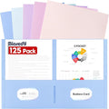 125 Pack Bulk Two Pocket Folders, Letter Size 8.5" x 11" Paper Folders by Unknown