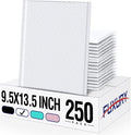 Fuxury Bubble Mailers 9.5x14.5" 250 Pack White Large Padded Envelopes Usable by Fuxury
