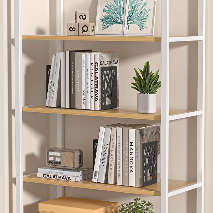 VFINE 2-Piece Modern Metal Bookends - Image 6