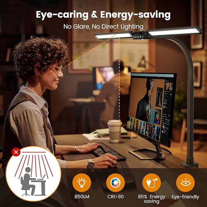 SIBRILLE Upgraded Desk Lamp for Home Office - Image 5