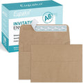 Eupako A6 Brown Envelopes 4x6, 100 Pack Self Seal Envelopes by Eupako