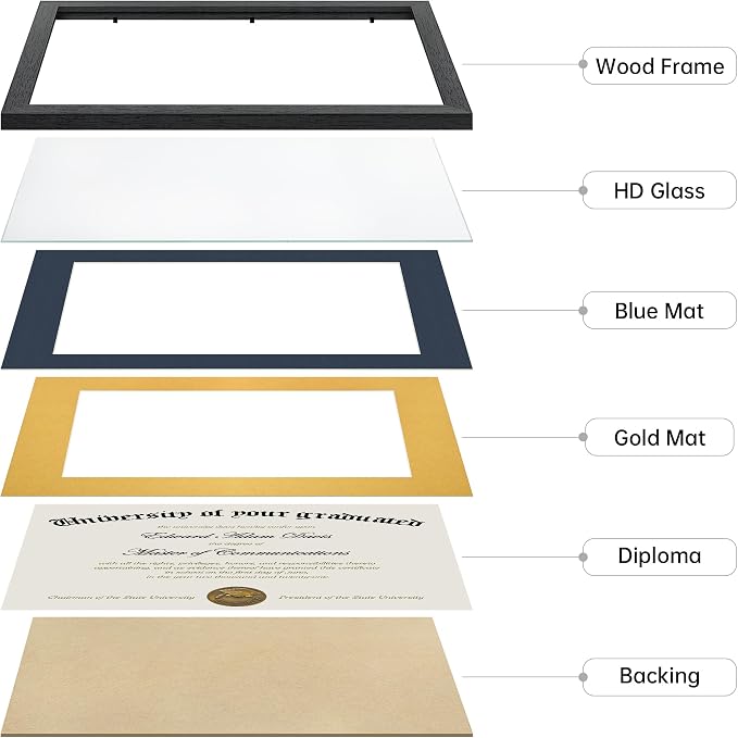 upsimples 11x14 Diploma Frame Certificate Degree Document Frame - Image 4