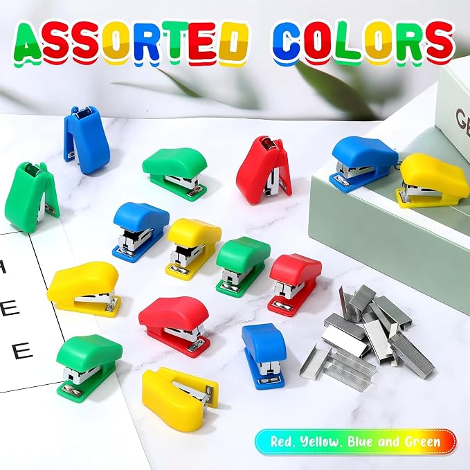 Fainne 75 Pcs Mini Stapler Bulk - Image 4