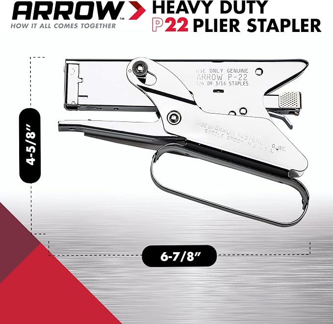 Arrow Fastener P22 Heavy Duty Handheld Plier Stapler - Image 3