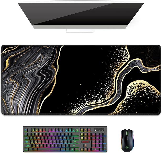 Auhoahsil Desk Pad, XL Extended Large Gaming Mouse Pad 31.5 x 11.8 Inch by Auhoahsil
