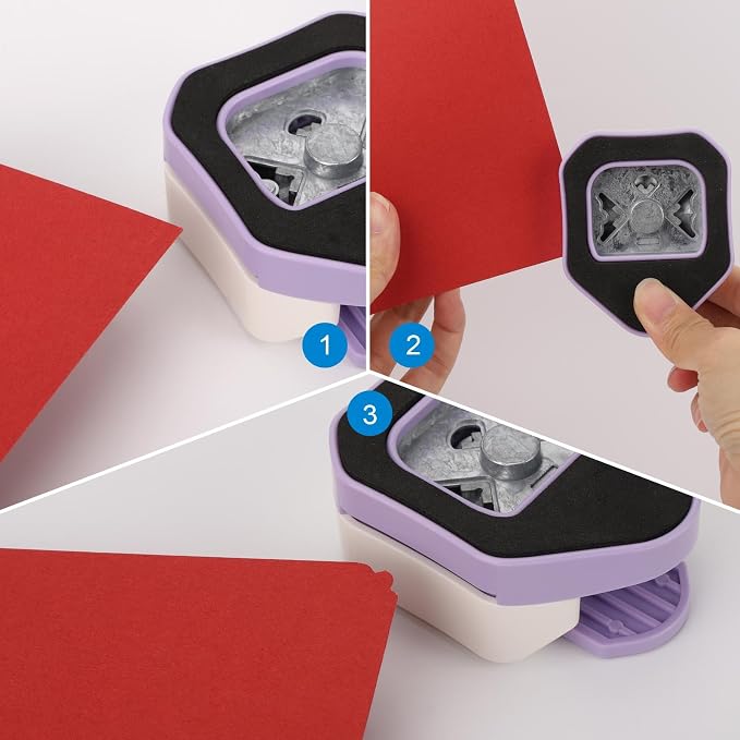 2PCS Paper Corner Rounder, Corner Punch 3 in 1 Corner Cutter - Image 7