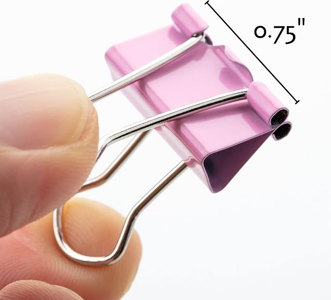 Mr. Pen- Small Binder Clips, Small Size | Pastel Color Metal Binder Paper Clips - Image 3