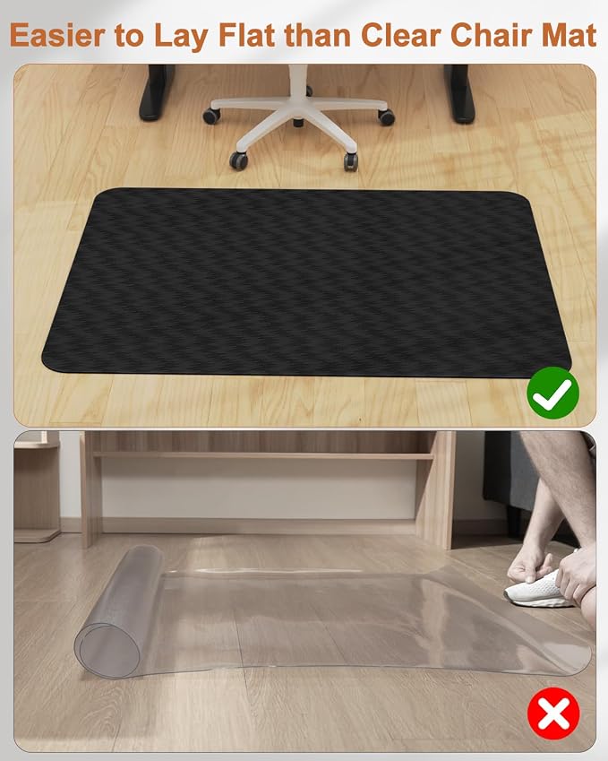 Blvornl Large Office Chair Mat for Hardwood Floor, Rolling Chair Mat for Hard - Image 7