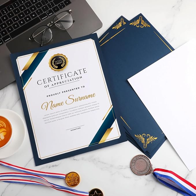 Fainne 50 Pcs Single Sided Certificate Holder Diploma Covers - Image 4