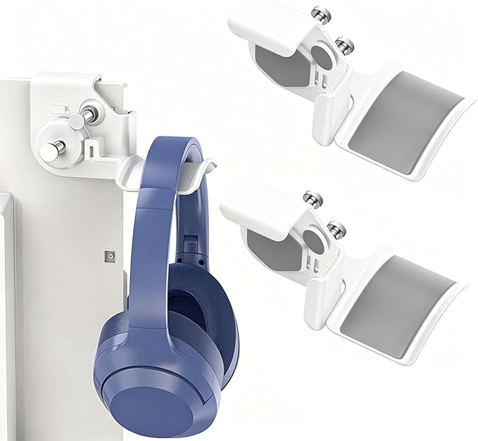 2-Pack Monitor Stand for Headphones and Headsets, Clamp-On Adjustable Headset by SIROLISA