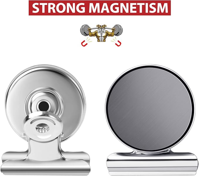 8 Pack Fridge Magnets Refrigerator Magnets Magnetic Clips Perfect - Image 3