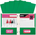 Better Office Products Green Paper 2 Pocket Folders by BetterOfficeProducts