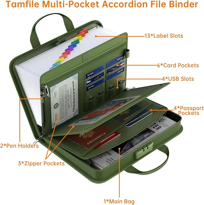 Fireproof Accordion File Organizer - Image 4