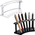 Tinlade 2 Pieces Plastic Pen Holder Stand Display Rack 6-Slot Pen Makeup Brush by Tinlade