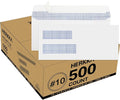 500 Pack #10 Double Window Security Self-Seal Envelopes by HERKKA