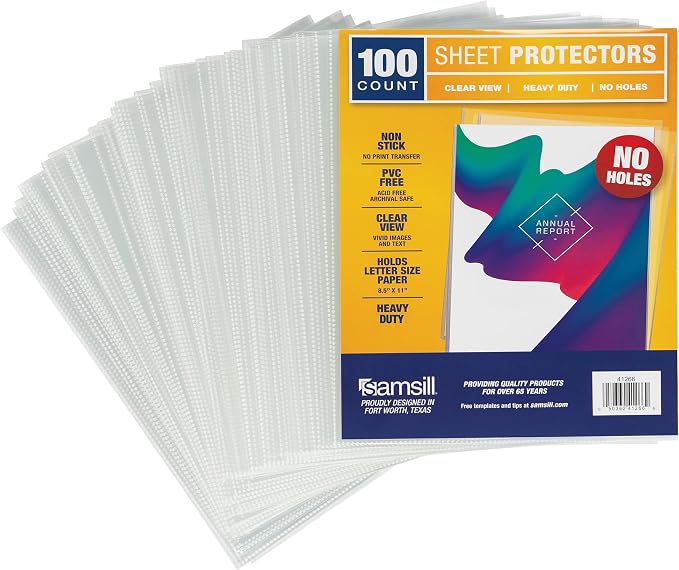 Samsill No Hole Sheet Protectors - Image 9