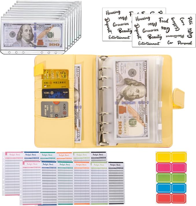 NICOOTH Budget Binder A6 Money Saving Binder - Image 4