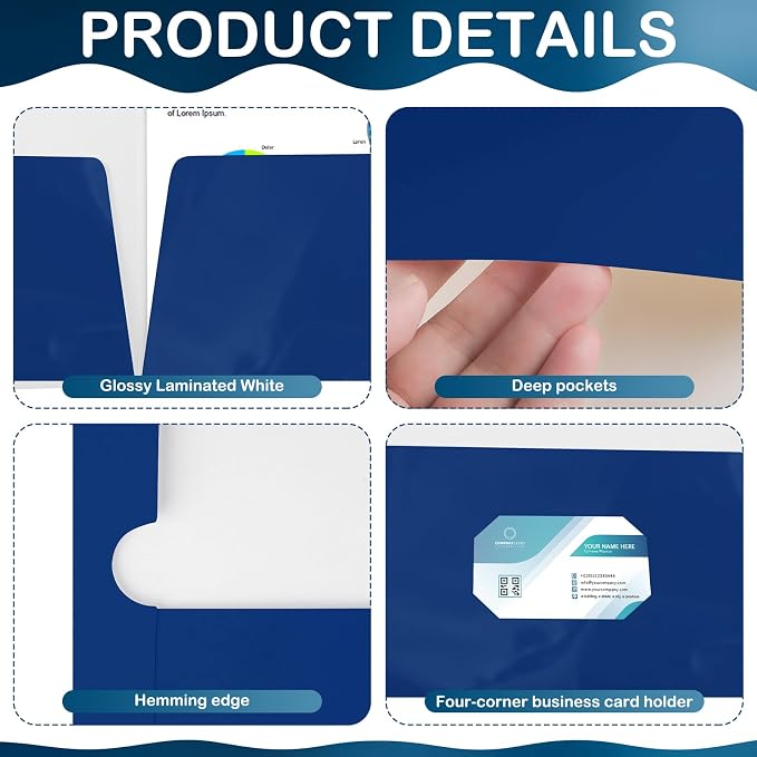 Yeaqee 100 Pack Folders Bulk - Image 3