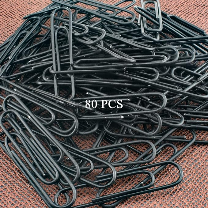 HAHIYO Paper Clips Large 2 inches Length Black Paperclips Vinyl Coated Prevent - Image 6