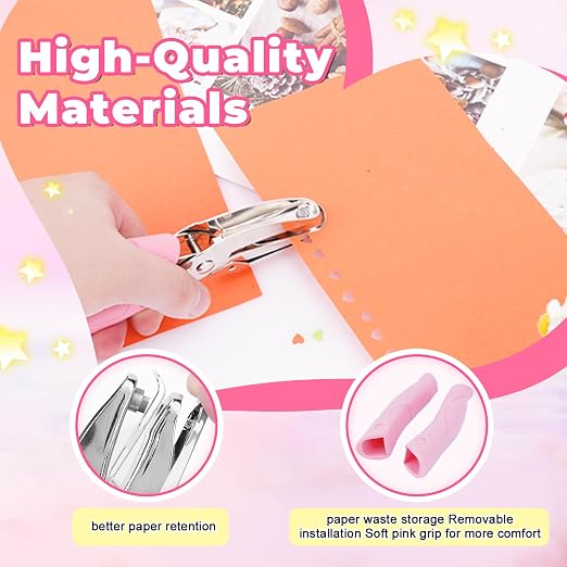 UCEC 3 Pack Hole Punch Shapes, Single Hole Punch, Mini Hole Puncher - Image 3