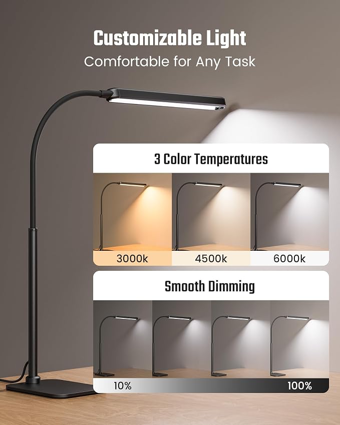 SUPERDANNY Eye-Caring LED Desk Lamp - Image 4