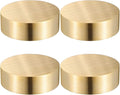 TEHAUX 4pcs Brass Paper Weight, 1.6 inch Small Round Block Paperweight by TEHAUX