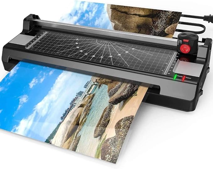 Laminator Machine for A3/A4/A6, YE381 13inch Thermal & Cold Laminating Machine by Eficentline