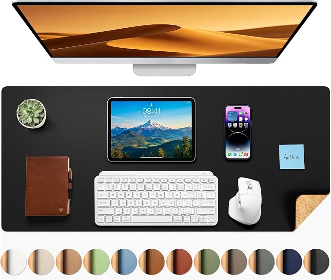 Aothia Dual-Sided Desk Pad by AothiaSimpleNaturalUnique