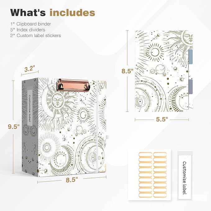 Ospelelf Mini 3 Ring Binder 2 Inch - Image 3