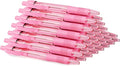 deegtran Pens Bulk, 30 Pack No Bleed Pink Ink Click Pens by DEEGTRANPENS