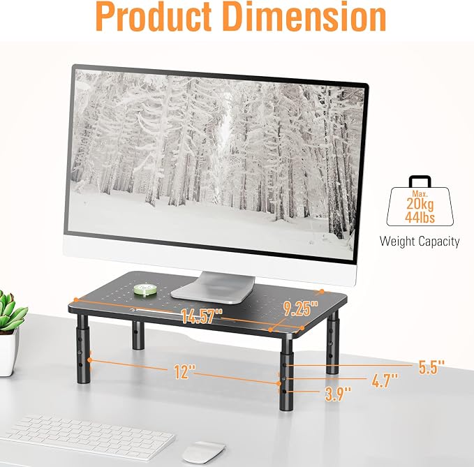 ELIVED 2 Pack Monitor Stand Riser - Image 2