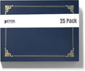 Better Office Products 25 Pack Navy Blue Certificate Holders, Diploma Holders by BetterOfficeProducts