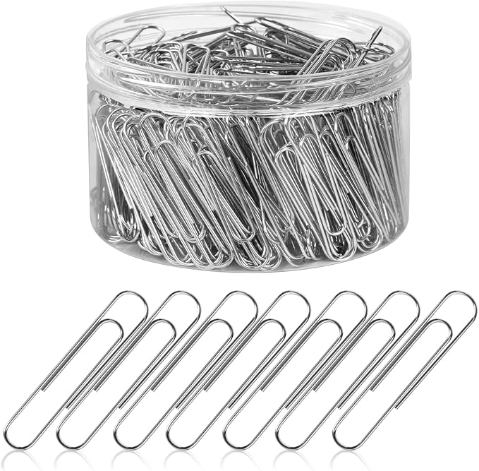 700 Pcs Large Paper Clips, 1.3 Inch Jumbo Paper Clips, Stainless Steel Paper by Joyberg