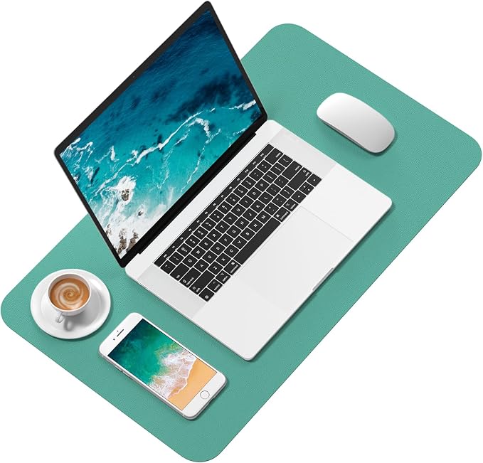 Hsurbtra Desk Pad, 23.6" x 13.8" PU Leather Desk Mat, M Extended Mouse Pad - Image 2