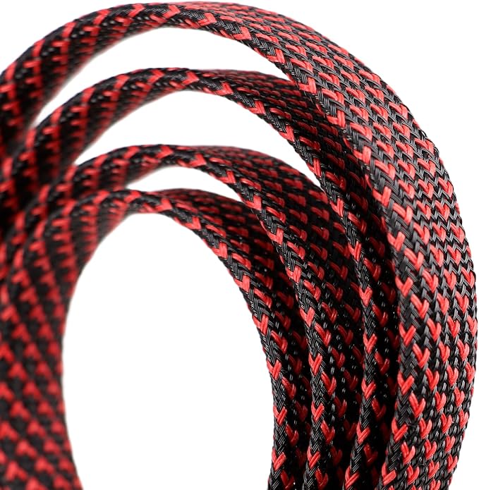 25ft PET Expandable Braided Cable Sleeve 1/4inch Pet Braided Cable Sleeve - Image 2