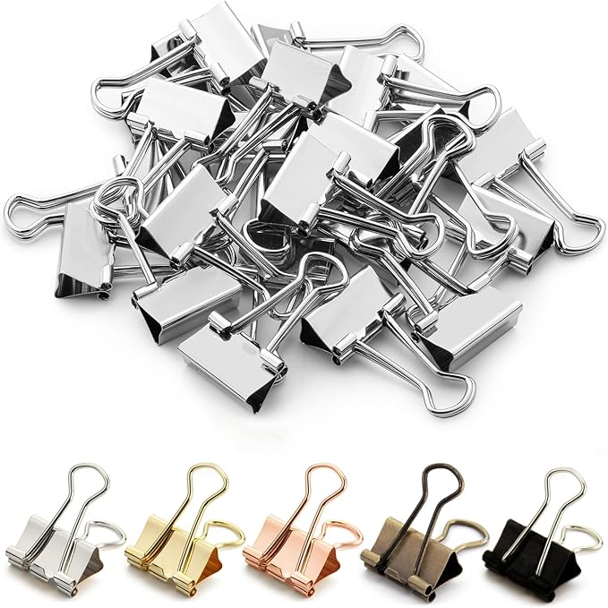 Mr. Pen- Small Binder Clips, Small Size | Silver Metal Binder Paper Clips by MrPen