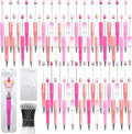 300 Pieces DIY Beadable Pen Kit – 100 Plastic Ballpoint Pens by DASTTUIS